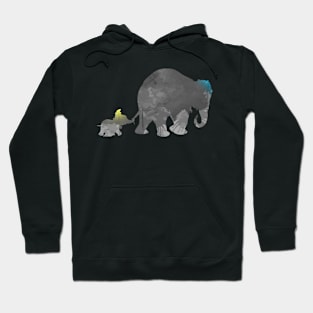 Elephant Inspired Silhouette Hoodie